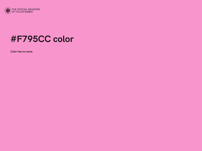 #F795CC color image