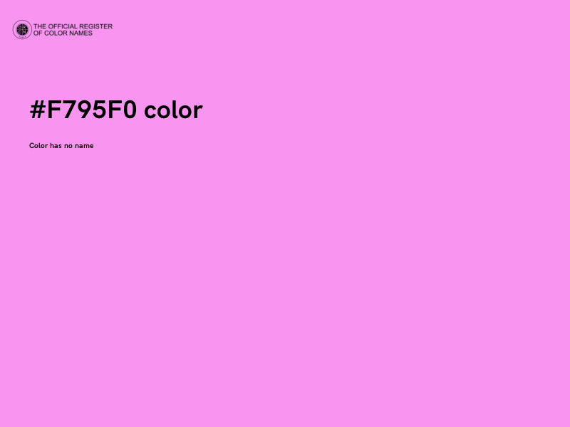 #F795F0 color image