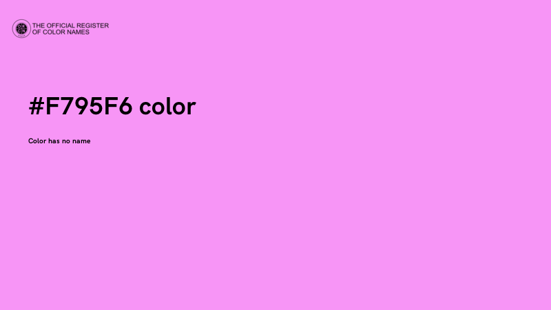 #F795F6 color image