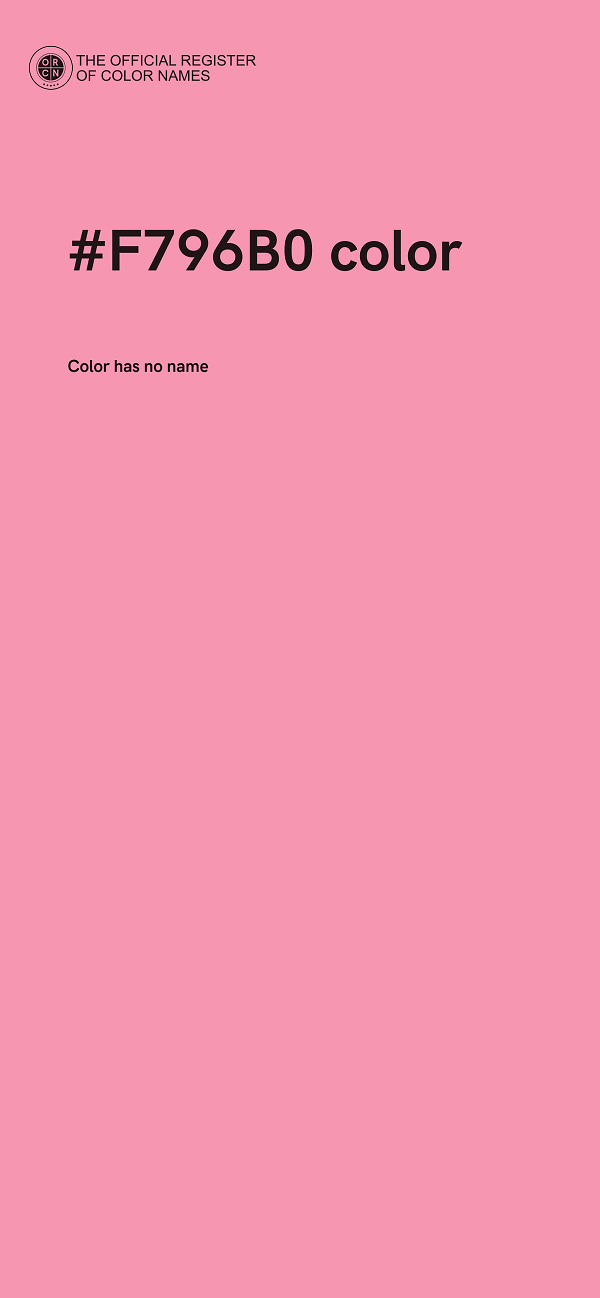 #F796B0 color image
