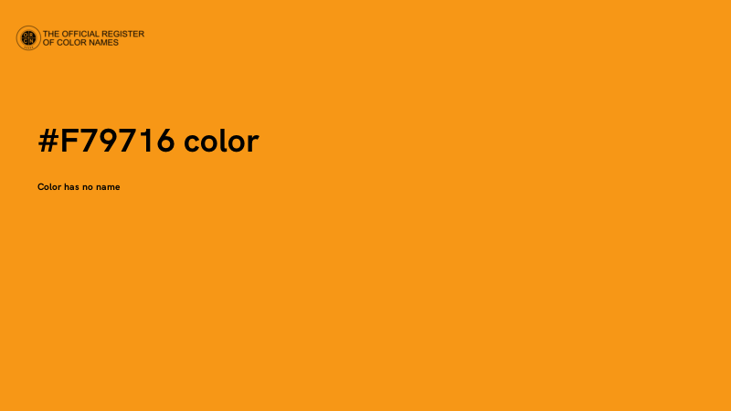 #F79716 color image