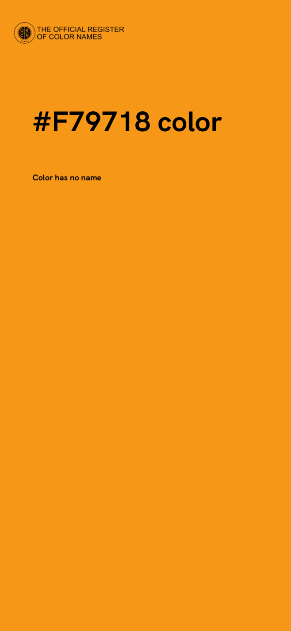 #F79718 color image