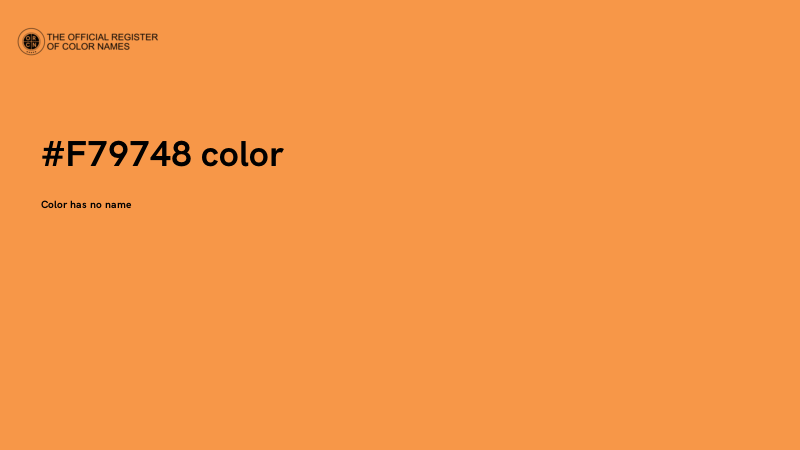 #F79748 color image