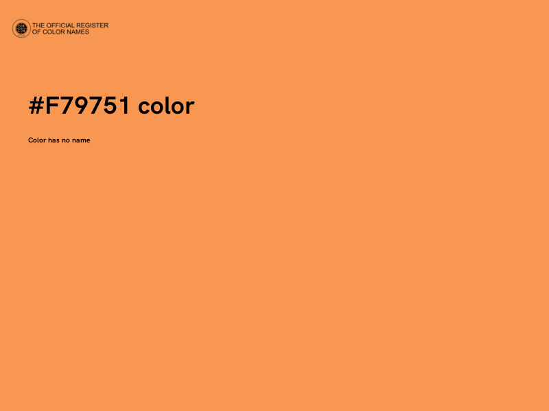 #F79751 color image