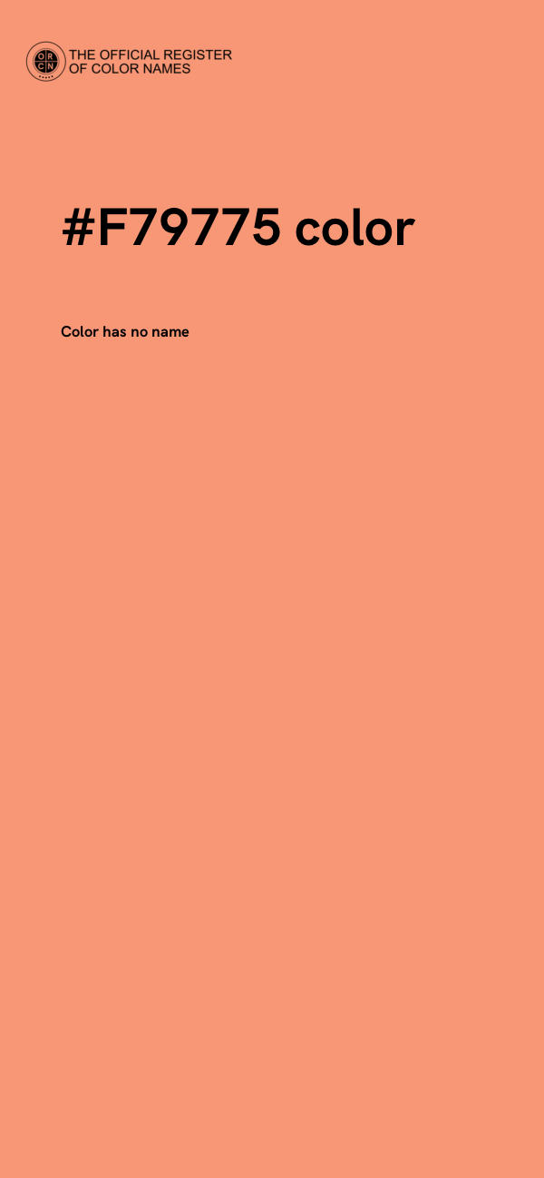 #F79775 color image