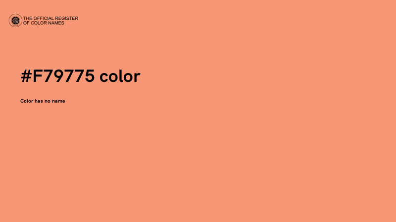 #F79775 color image