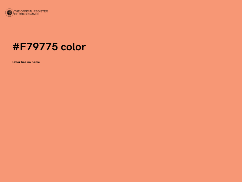 #F79775 color image
