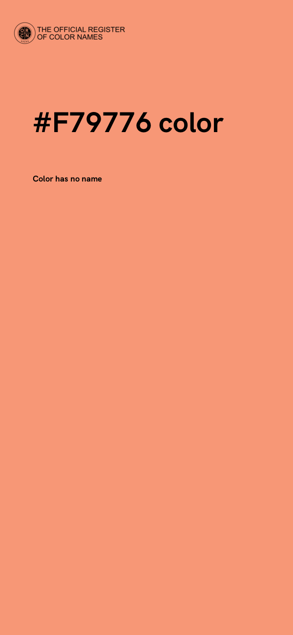 #F79776 color image