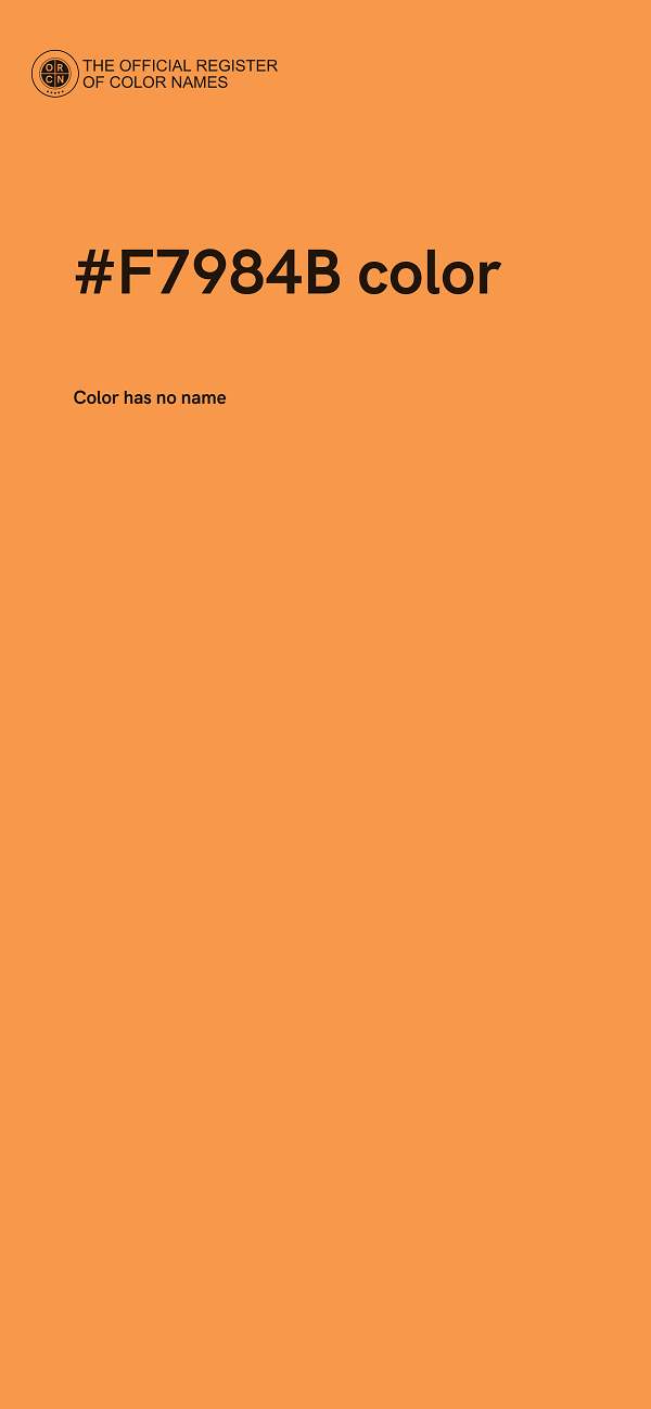 #F7984B color image