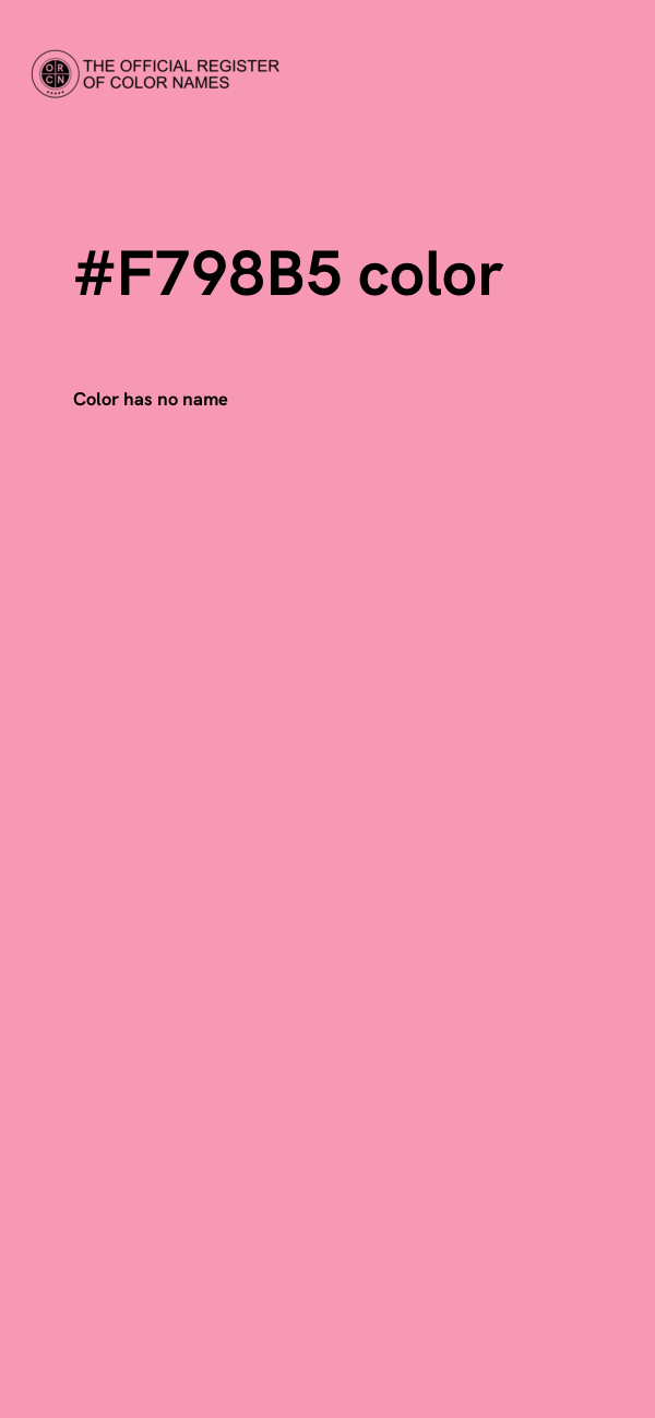 #F798B5 color image