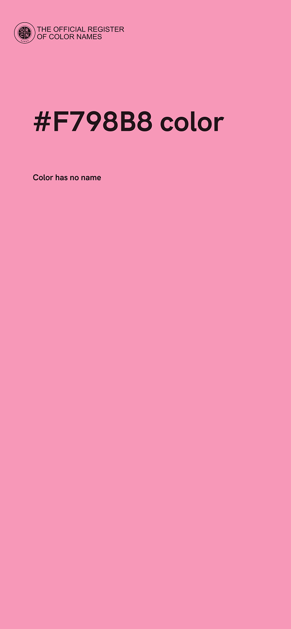 #F798B8 color image