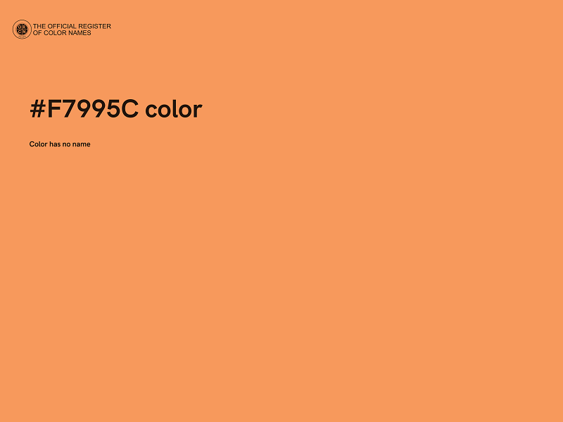 #F7995C color image