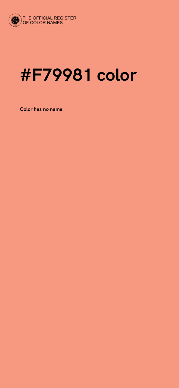 #F79981 color image