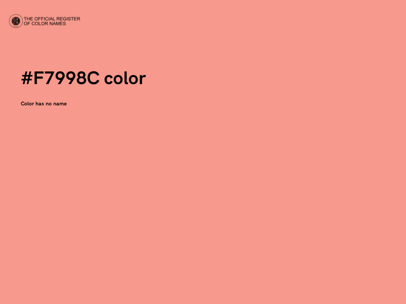 #F7998C color image