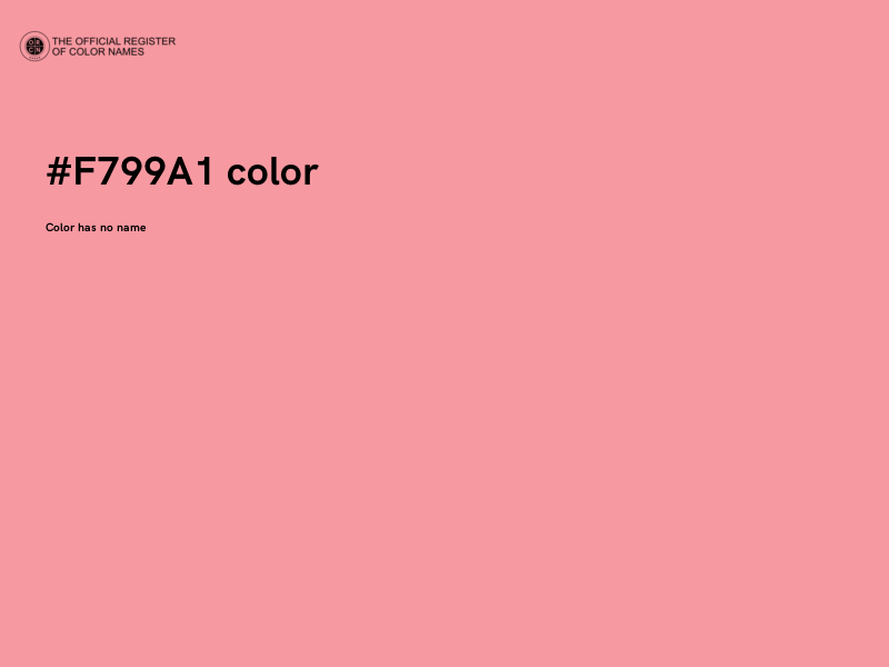 #F799A1 color image