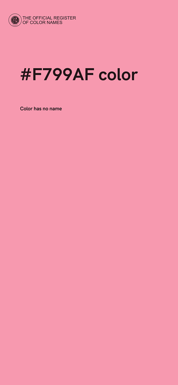 #F799AF color image
