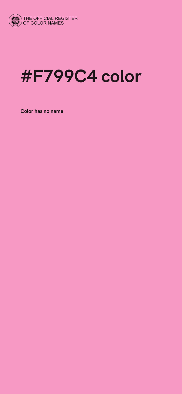 #F799C4 color image