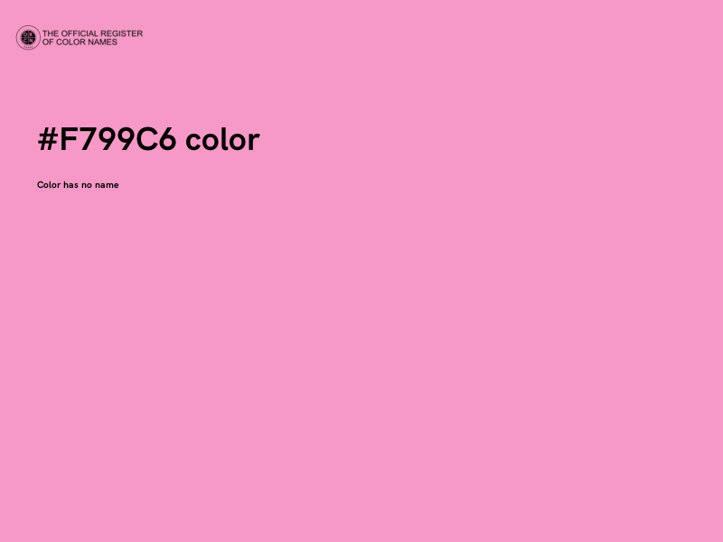 #F799C6 color image