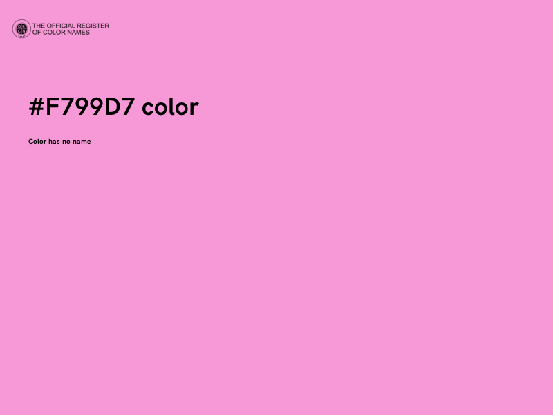 #F799D7 color image