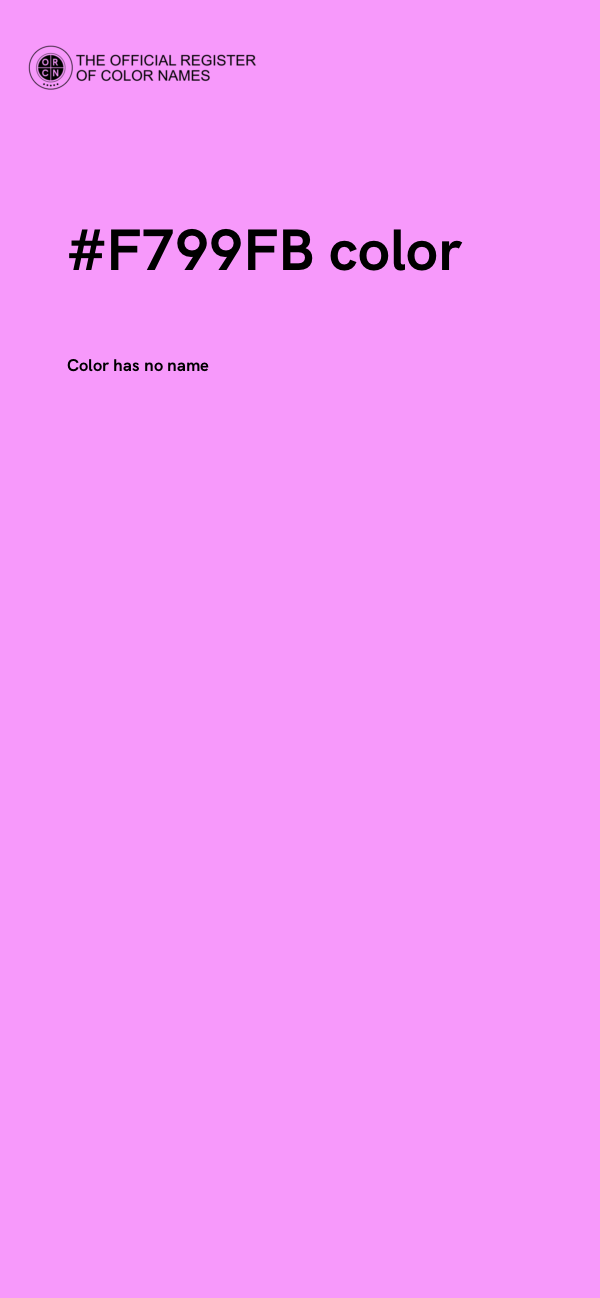 #F799FB color image