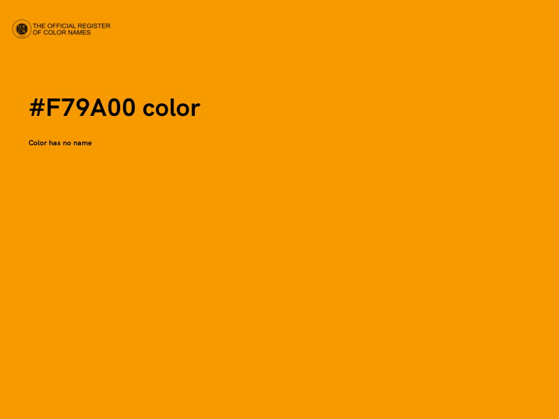 #F79A00 color image