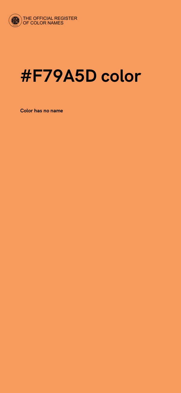 #F79A5D color image