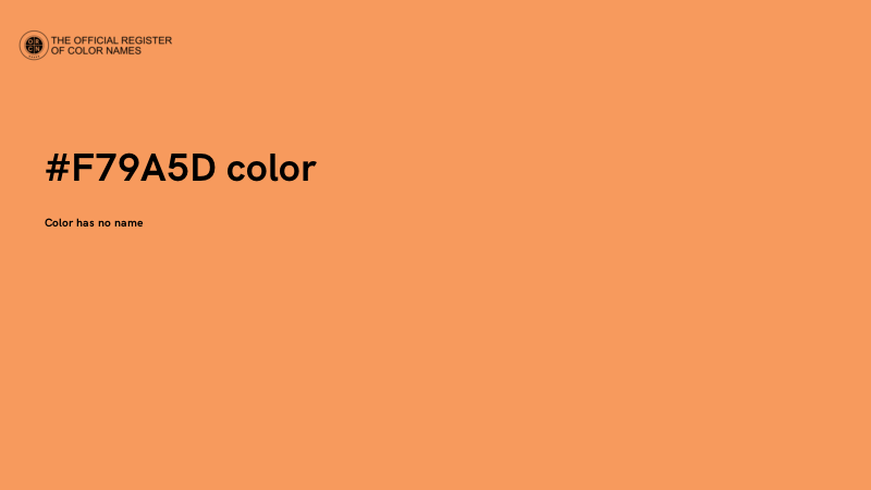 #F79A5D color image