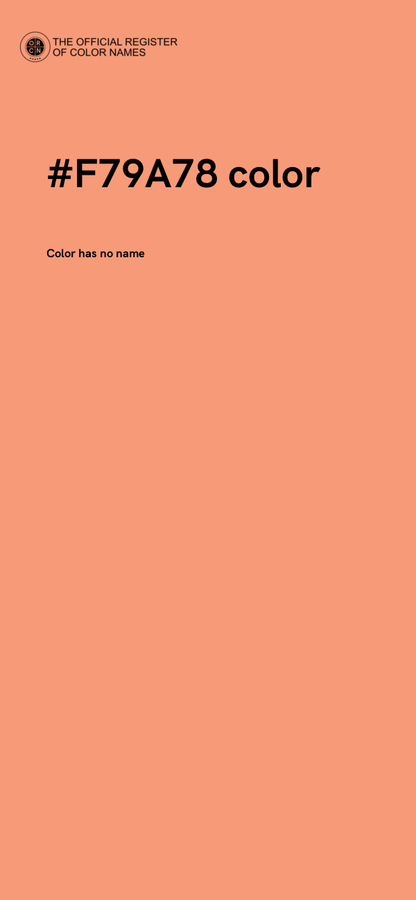 #F79A78 color image