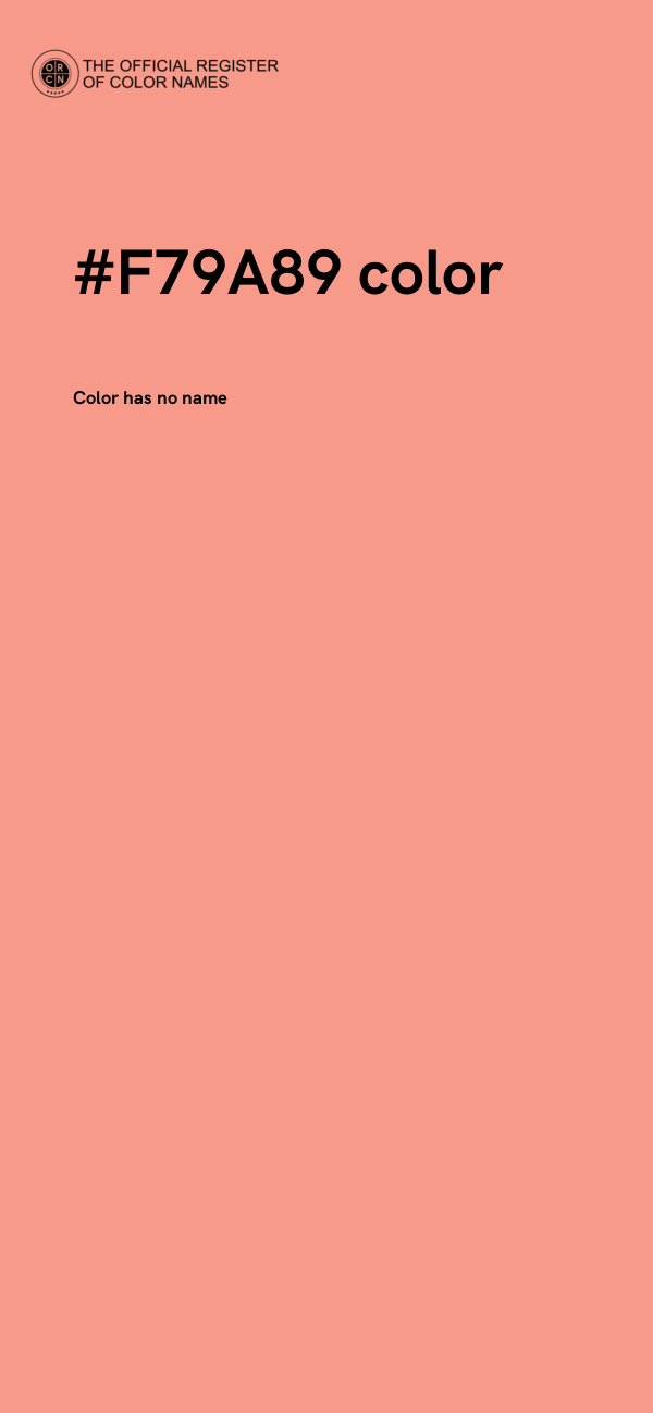 #F79A89 color image