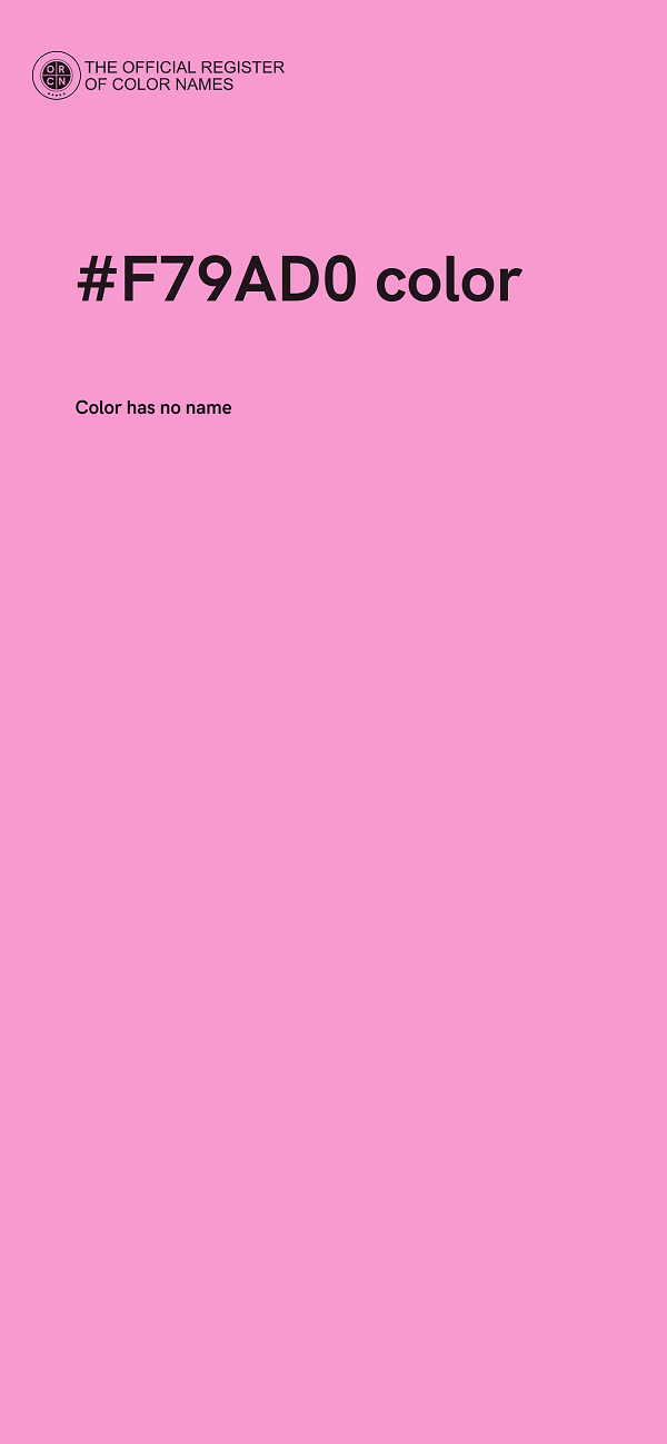 #F79AD0 color image