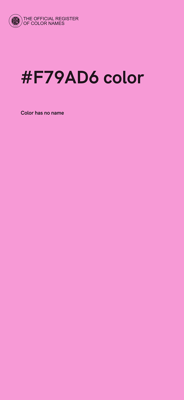 #F79AD6 color image