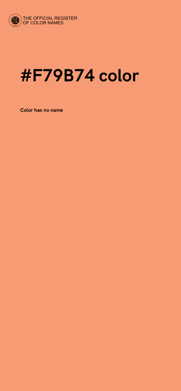 #F79B74 color image