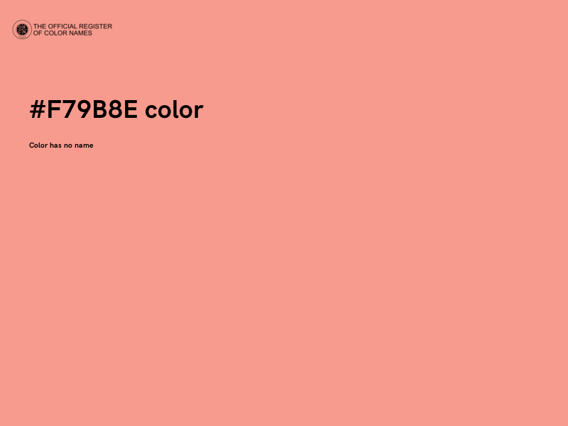 #F79B8E color image