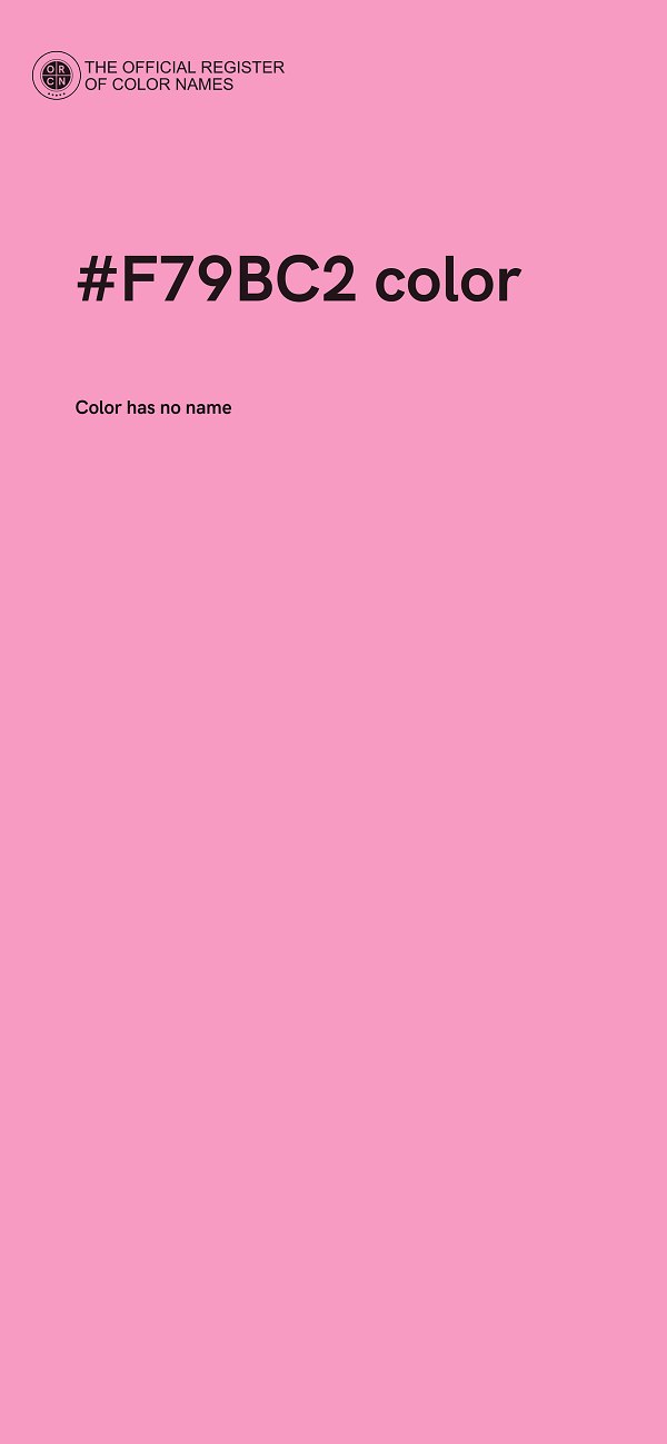 #F79BC2 color image