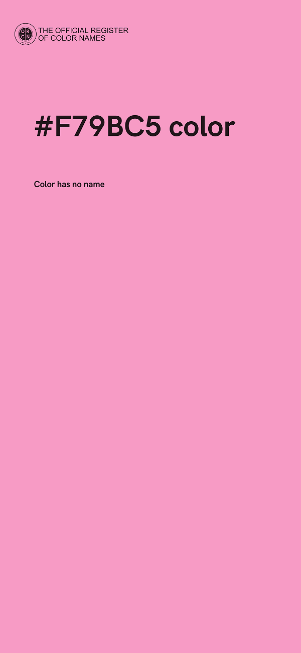 #F79BC5 color image