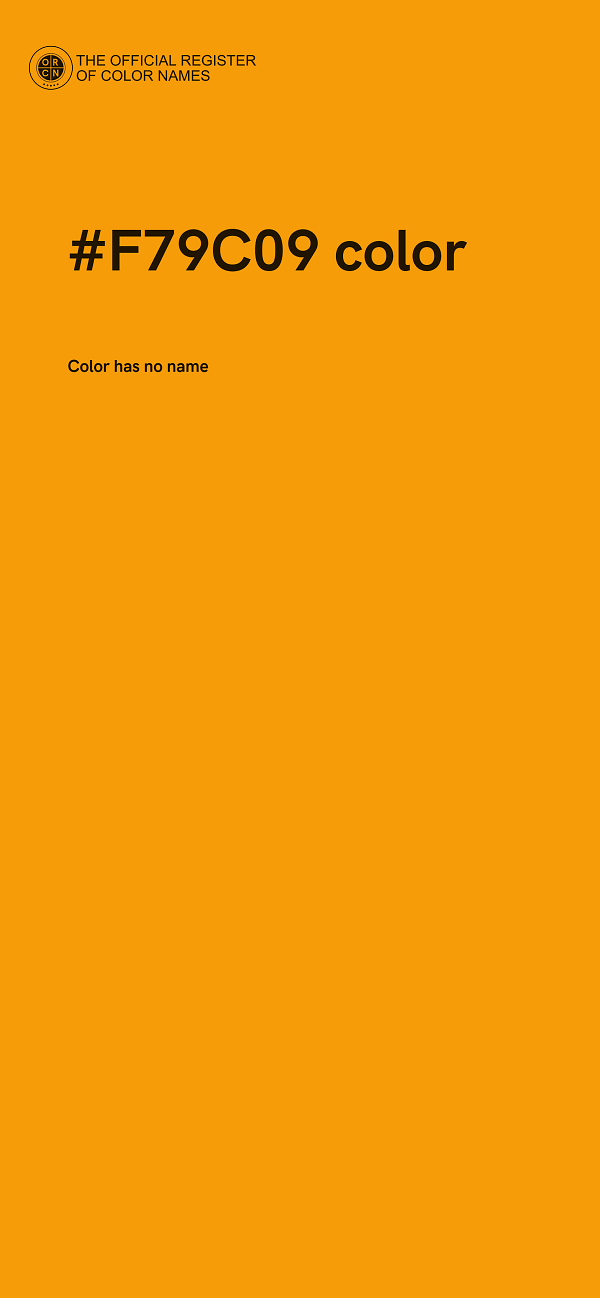 #F79C09 color image