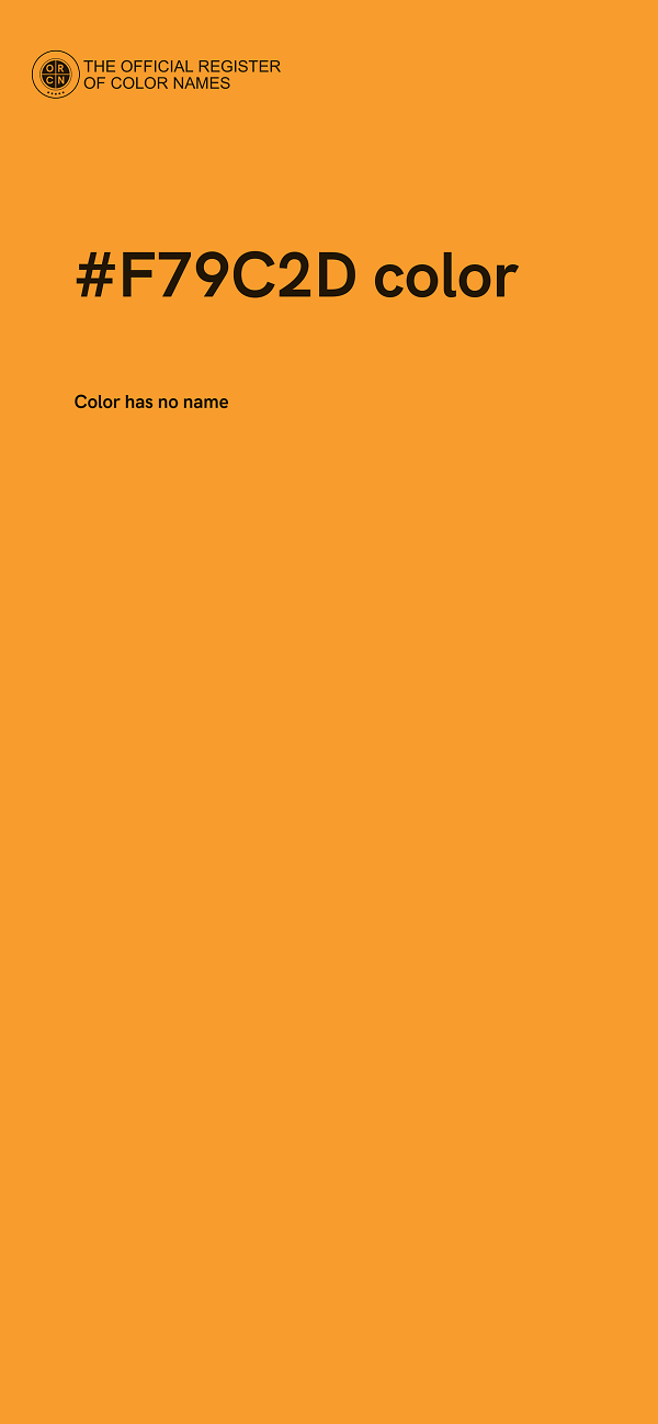 #F79C2D color image