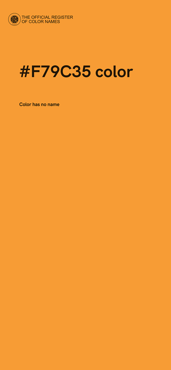 #F79C35 color image