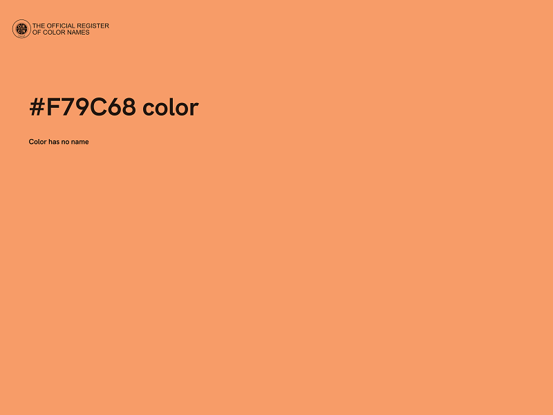 #F79C68 color image