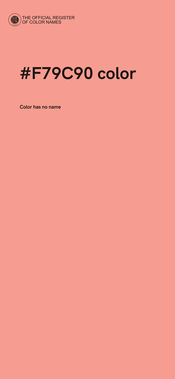 #F79C90 color image
