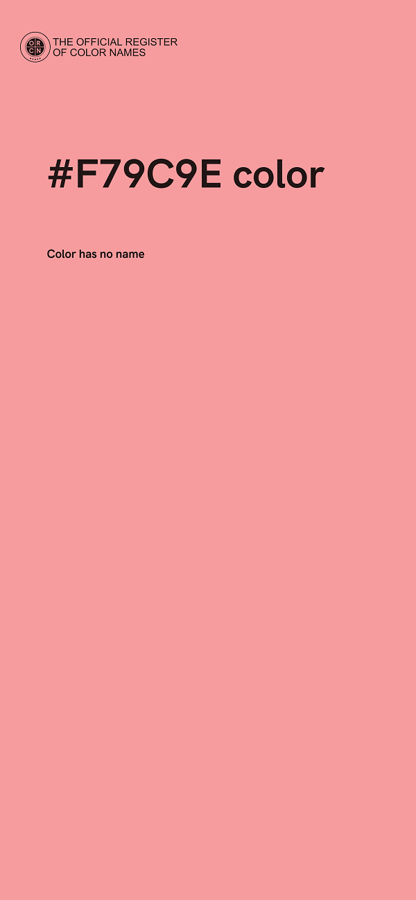 #F79C9E color image