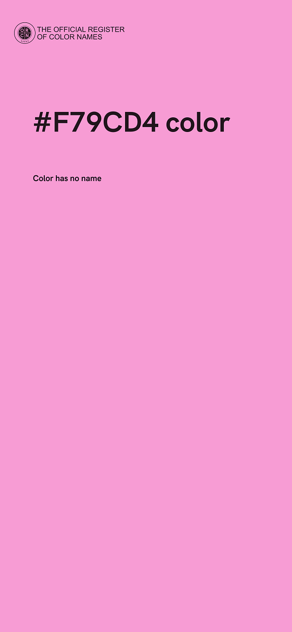 #F79CD4 color image