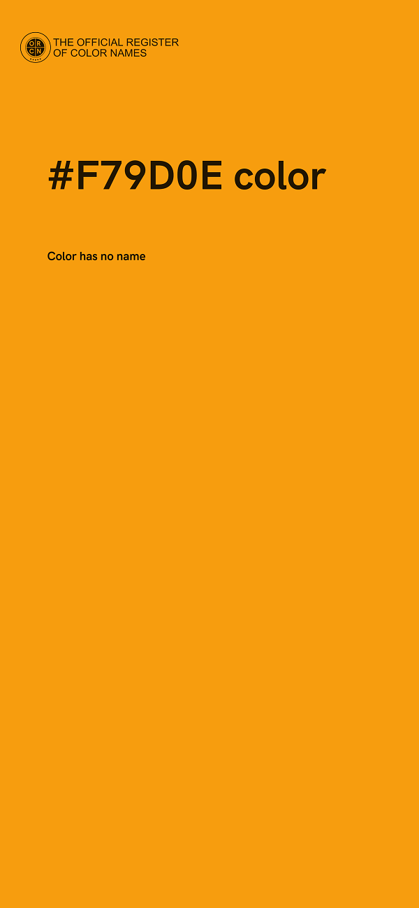 #F79D0E color image