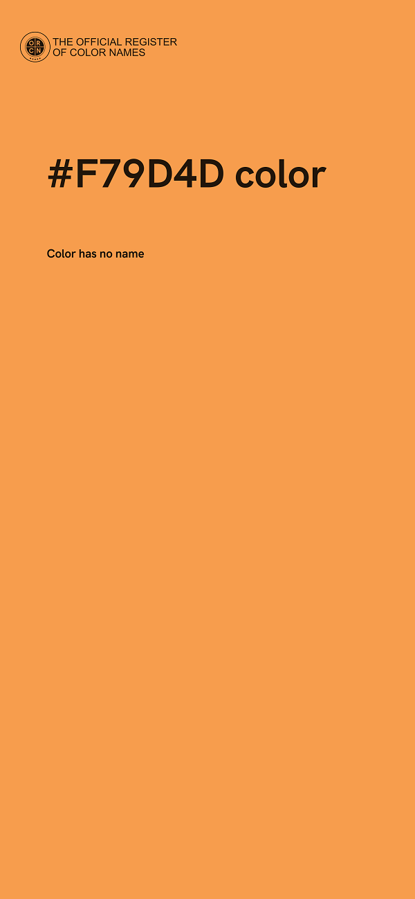 #F79D4D color image