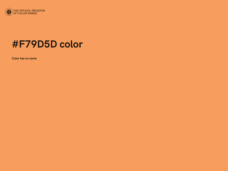 #F79D5D color image