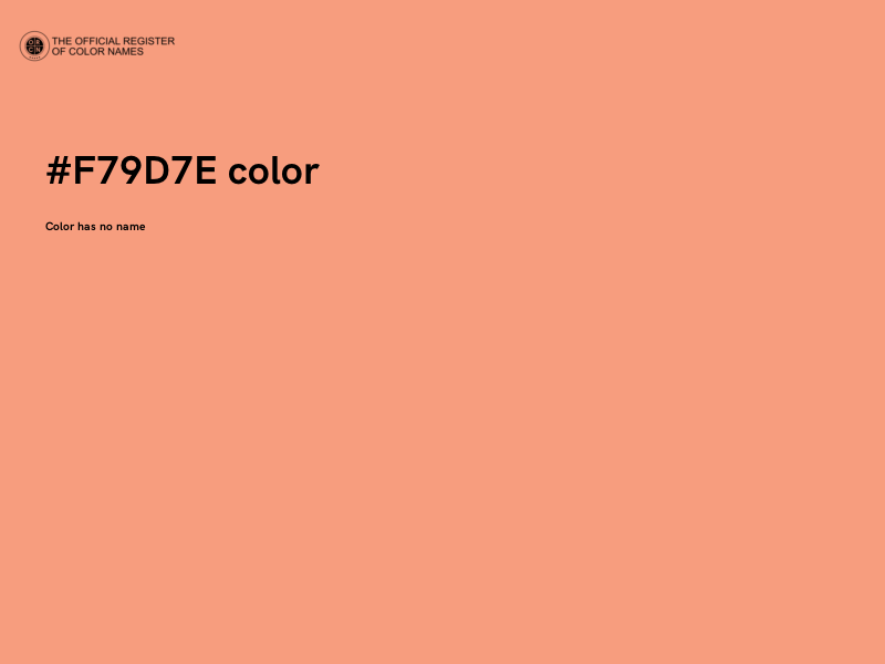 #F79D7E color image
