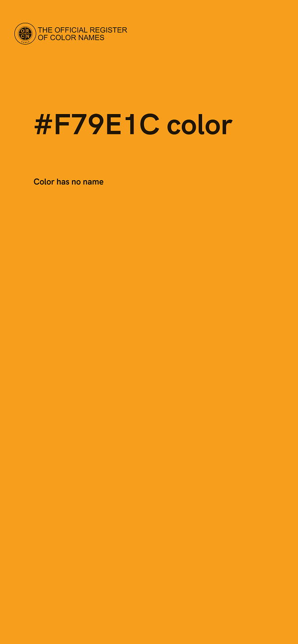 #F79E1C color image