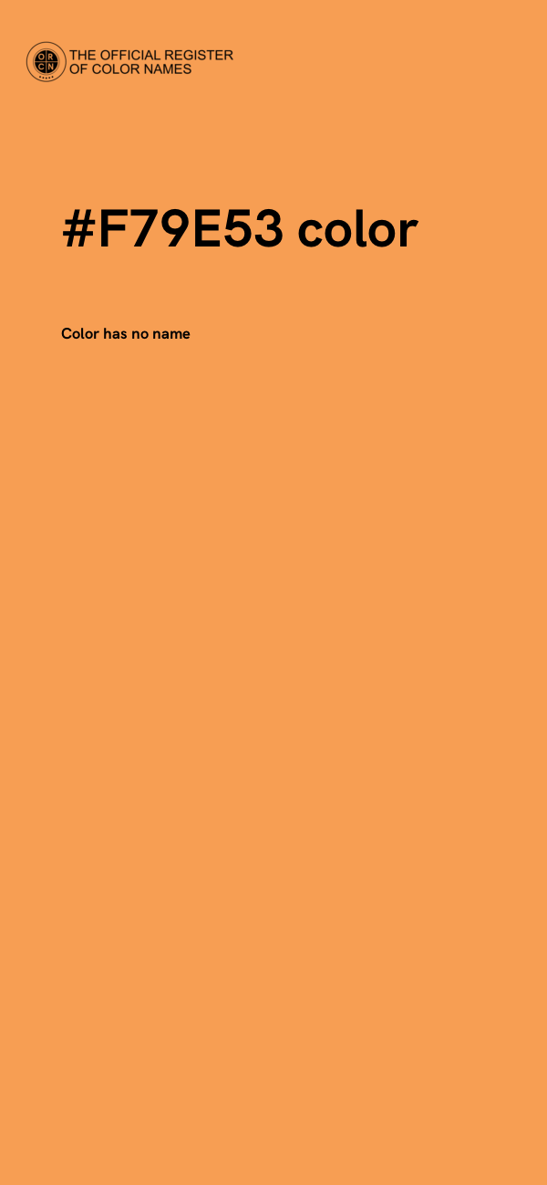 #F79E53 color image