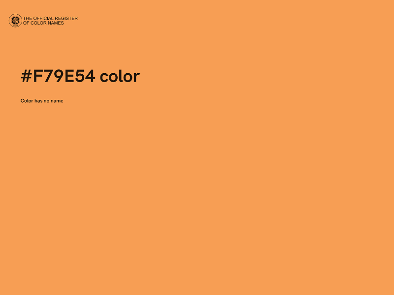 #F79E54 color image