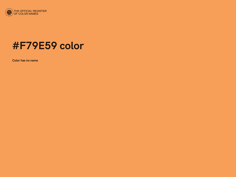 #F79E59 color image